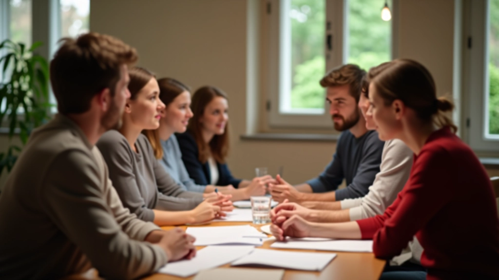 Studenti che praticano conversazione tedesca in piccoli gruppi